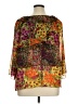 Notations Gold Orange 3/4 Sleeve Blouse Size XL - photo 2