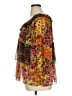 Notations Gold Orange 3/4 Sleeve Blouse Size XL - photo 5