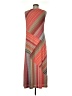Chico's Chevron-herringbone Brown Casual Dress Size Med (1) - photo 2