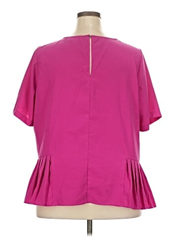 ELOQUII Short Sleeve Blouse (view 2)