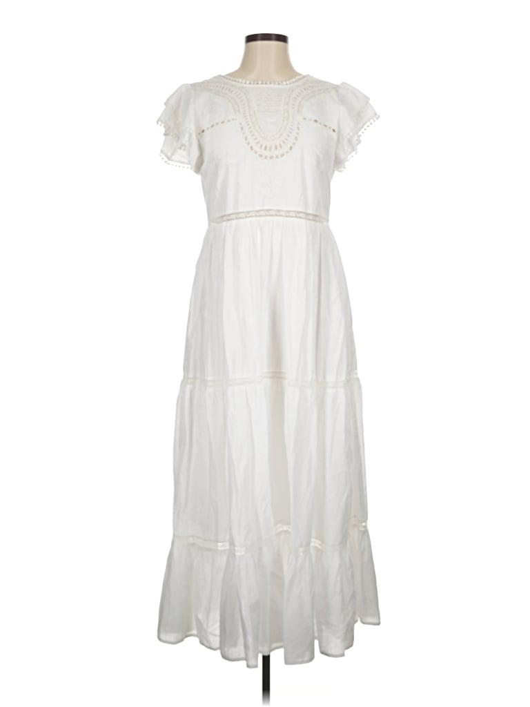 Pre-owned Tularosa Casual Dress In White