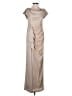 Xscape Metallic Gold Silver Cocktail Dress Size 4 - photo 1