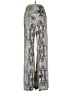 Cherish Animal Print Silver Casual Pants Size S - photo 1