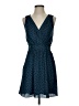 BCBGeneration 100% Polyester Polka Dots Blue Casual Dress Size 4 - photo 1