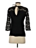 H&M Mama 100% Polyester Black 3/4 Sleeve Top Size S - photo 2