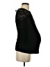 H&M Mama 100% Polyester Black 3/4 Sleeve Top Size S - photo 4