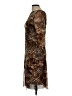 Kay Unger Animal Print Brown Cocktail Dress Size L - photo 5