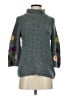 Sleeping On Snow 100% Wool Floral Gray Wool Pullover Sweater Size S - photo 1