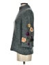 Sleeping On Snow 100% Wool Floral Gray Wool Pullover Sweater Size S - photo 5