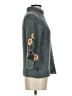 Sleeping On Snow 100% Wool Floral Gray Wool Pullover Sweater Size S - photo 4