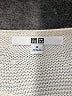 Uniqlo 100% Cotton Ivory Pullover Sweater Size M - photo 6