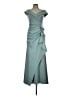 Xscape Blue Teal Cocktail Dress Size 10 - photo 1