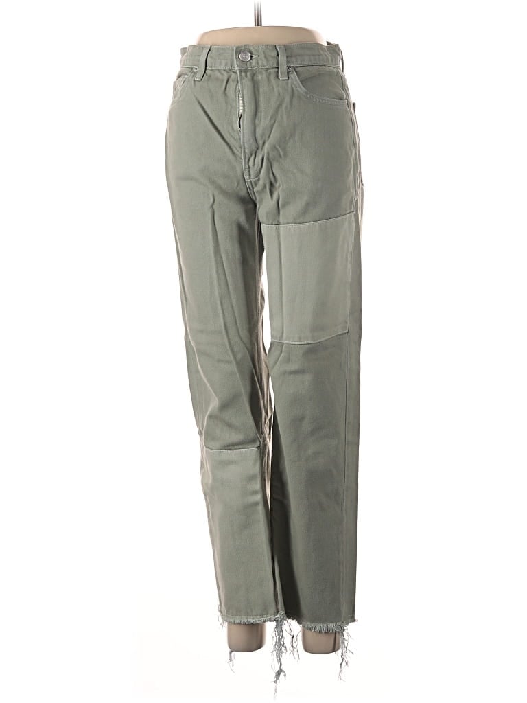 Pre-owned Reformation Jeans Jeggings In Green