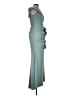 Xscape Blue Teal Cocktail Dress Size 10 - photo 4