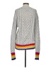 Le Superbe Color Block Gray Pullover Sweater Size S - photo 2