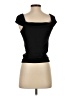 Stradivarius Black Short Sleeve Top Size S - photo 2