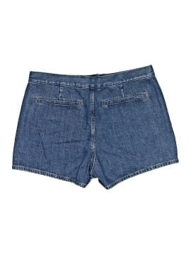Madewell Denim Wrap Mini Skort in Lambertville Wash (view 2)