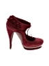 John Galliano Burgundy Heels Size EU 38 1/2 - photo 1