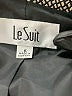 Le Suit 100% Polyester Houndstooth Gray Blazer Size 6 - photo 6