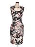 Bisou Bisou 100% Polyester Graphic Gray Cocktail Dress Size 10 - photo 1