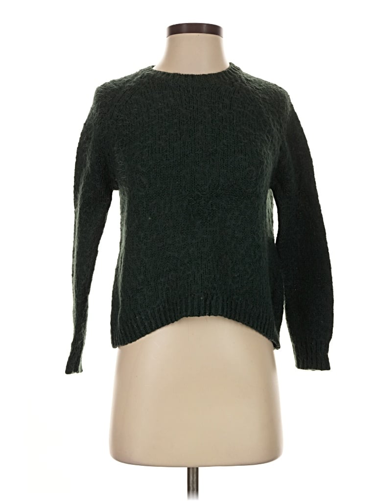 Pre-owned Topshop Pullover Sweater In Green