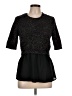 Candie's Black 3/4 Sleeve Top Size L - photo 1