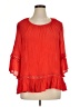 Zac & Rachel Red 3/4 Sleeve Blouse Size 1X - photo 1