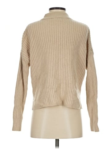 Madewell (Re)sourced Cashmere Ribbed Mockneck Pullover Sweater (view 2)