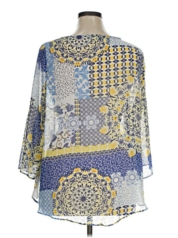 One World 3/4 Sleeve Blouse (view 2)