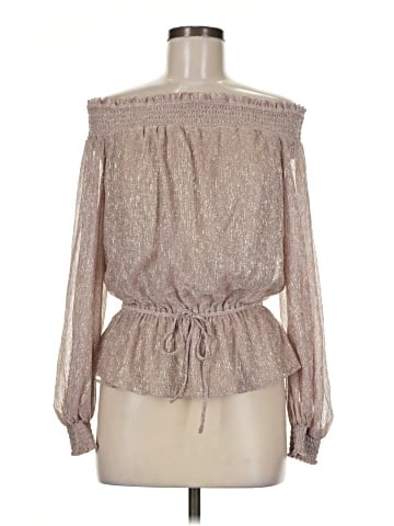 White House Black Market Long Sleeve Blouse (view 1)