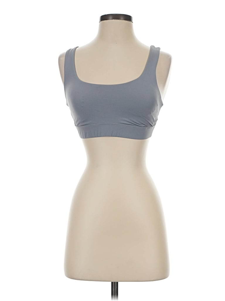 Pre-owned Vuori Sports Bra In Gray
