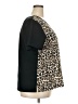 Van Heusen 100% Polyester Animal Print Black Short Sleeve Top Size XXL - photo 4