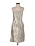 Kay Unger Metallic Silver Gray Cocktail Dress Size 6 - photo 1
