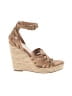 Just Fab Tan Wedges Size 6 1/2 - photo 1
