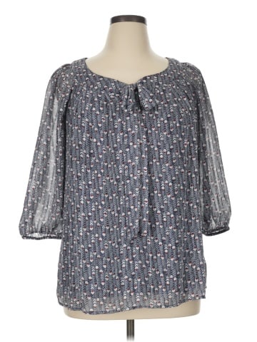 Roz & Ali 3/4 Sleeve Blouse (view 1)