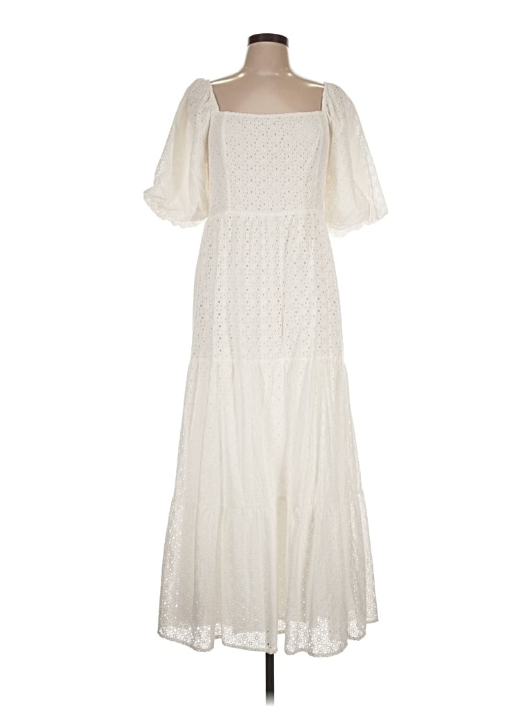 Pre-owned Buddy Love Casual Dress In White
