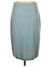 St. John Collection Solid Teal Blue Wool Skirt Size 8 - photo 2