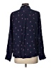 Rails Floral Blue Long Sleeve Blouse Size L - photo 2