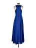 Naven 100% Polyester Solid Blue Cocktail Dress Size 4 - photo 2