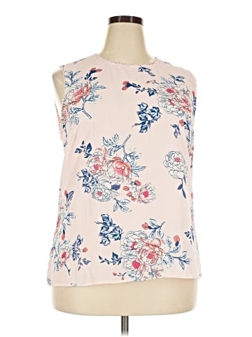Pale Sky Sleeveless Blouse (view 1)