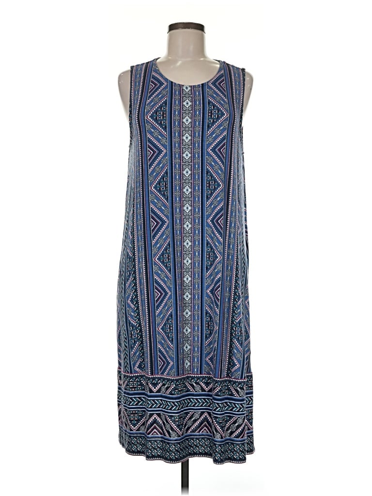 Pre-owned Jjill Casual Dress In Blue