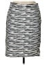 Doncaster Collection Stripes Gray White Casual Skirt Size 12 - photo 1