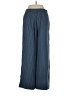 Nic + Zoe Stripes Blue Linen Pants Size 2 - photo 2