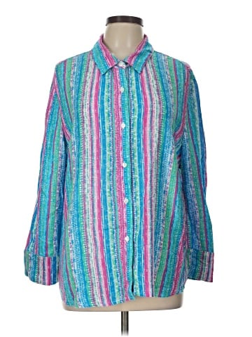 Draper's & Damon's Long Sleeve Button-Down Shirt (view 1)