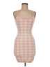 L Space Checkered-gingham Tan Casual Dress Size M - photo 1
