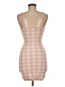 L Space Checkered-gingham Tan Casual Dress Size M - photo 2