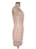 L Space Checkered-gingham Tan Casual Dress Size M - photo 4