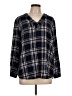 FDJ Black Long Sleeve Blouse Size L - photo 1