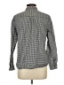Old Navy 100% Cotton Houndstooth Gray Long Sleeve Button-Down Shirt Size L - photo 2