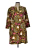 J.Crew Aztec Or Tribal Print Graphic Gold Yellow Casual Dress Size 10 - photo 1